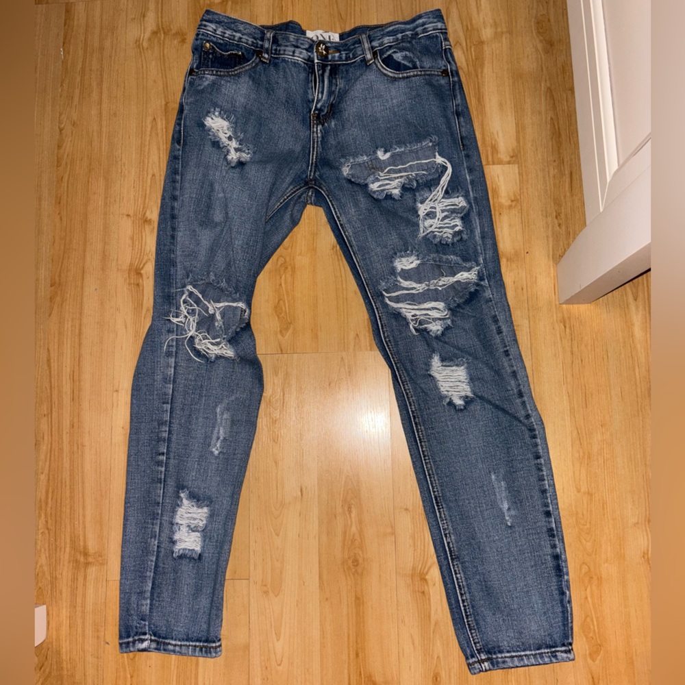 One Teaspoon Awesome Baggies Blue Jeans Size 27